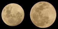 Apogee and perigee of the Moon