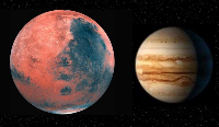The aspect of Mars and Pluto
