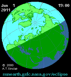 Solar eclipse 02-06-2011 02:17:18 - Baku
