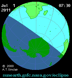 Solar eclipse 01-07-2011 11:39:30 - Doha