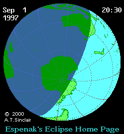 Solar eclipse 01-09-1997 17:04:48 - Los Angeles