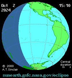 Solar eclipse 02-10-2024 20:46:13 - Rome