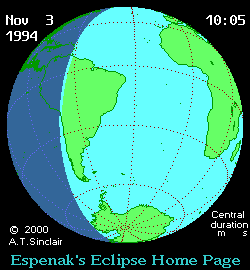 Solar eclipse 04-11-1994 00:40:06 - Sydney