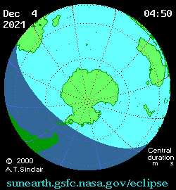 Solar eclipse 04-12-2021 07:34:38 - Reykjavik