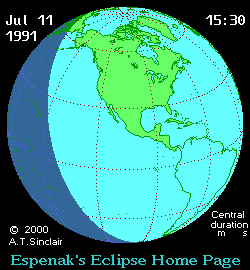 Solar eclipse 11-07-1991 12:07:01 - Las Vegas