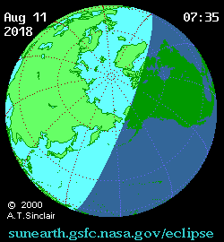 Solar eclipse 11-08-2018 13:47:28 - Baku