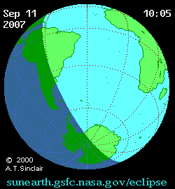 Solar eclipse 11-09-2007 07:32:24 - Mexico City