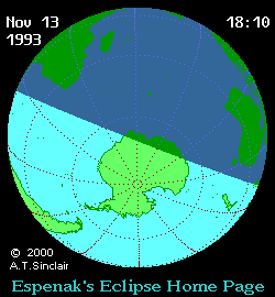 Solar eclipse 14-11-1993 08:45:51 - Sydney