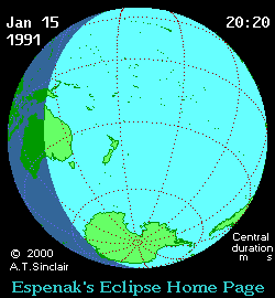 Solar eclipse 15-01-1991 18:53:51 - Toronto
