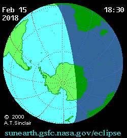 Solar eclipse 15-02-2018 15:52:33 - New York