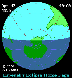 Solar eclipse 17-04-1996 18:38:12 - Toronto