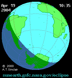 Solar eclipse 19-04-2004 09:35:05 - Miami