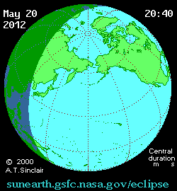 Solar eclipse 20-05-2012 19:53:54 - Detroit