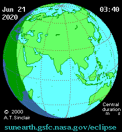 Solar eclipse 21-06-2020 09:41:15 - Doha