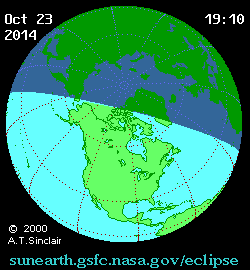 Solar eclipse 24-10-2014 00:45:39 - Riga