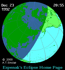 Solar eclipse 24-12-1992 02:31:41 - Minsk