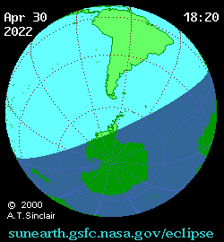 Solar eclipse 30-04-2022 16:42:36 - New York