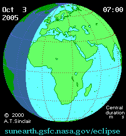 Solar eclipse 03-10-2005 06:32:47 - Detroit