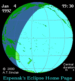 Solar eclipse 04-01-1992 18:05:37 - Miami