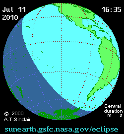Solar eclipse 11-07-2010 12:34:38 - Los Angeles