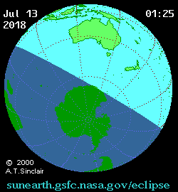 Solar eclipse 12-07-2018 23:02:16 - Miami