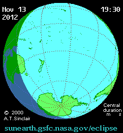 Solar eclipse 13-11-2012 19:12:55 - Buenos Aires