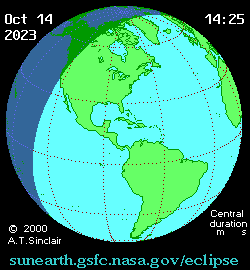 Solar eclipse 14-10-2023 14:00:41 - New York