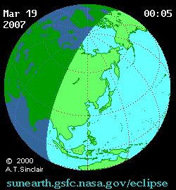 Solar eclipse 18-03-2007 22:32:57 - Miami