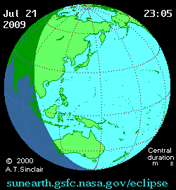 Solar eclipse 21-07-2009 22:36:25 - Miami