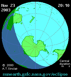 Solar eclipse 23-11-2003 17:50:22 - Miami