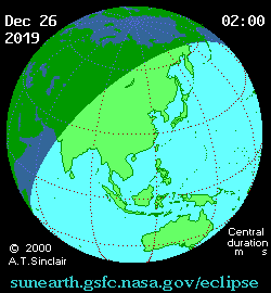 Solar eclipse 25-12-2019 21:18:53 - Los Angeles