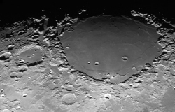 What dark spots on the moon?